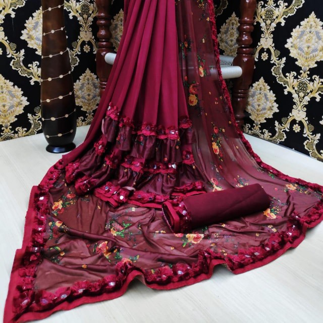 Designer silk saree