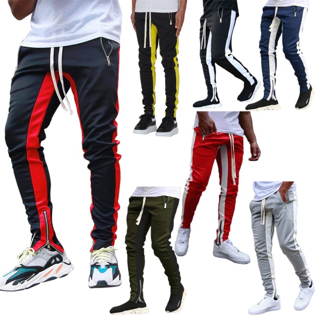 7 COLOR Men Joggers Casual Pants Fitness Striped trousers Hot sale products