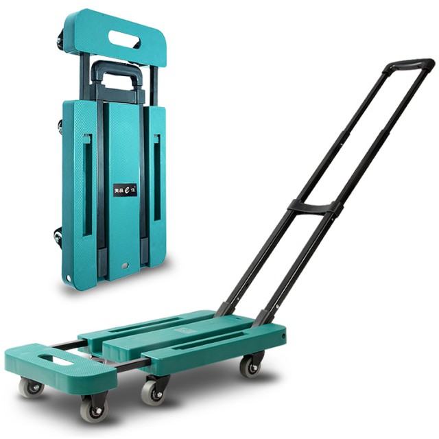 To bear the weight of 100KGS and expand 10cm Foldable Luggage Hand Cart With 6 Wheels 