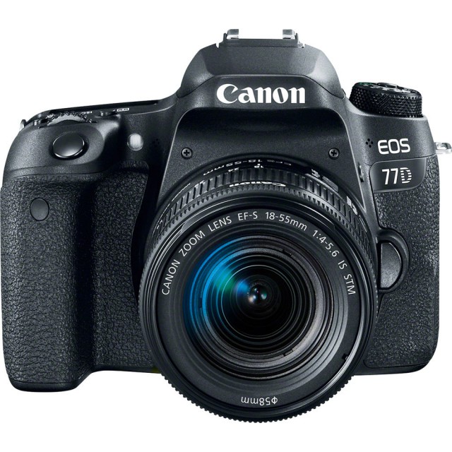 CANON eos 77D DSLR Camera with EF-S 18-55mm F4-5.6 IS STM Lens 