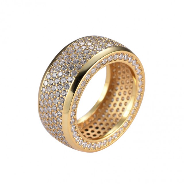 HIP HOP New Arrival Micro Insert Zircon European Men Ring